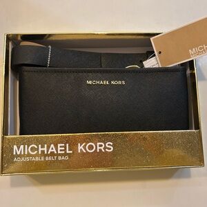 Michael Kors Elegant Black Belt Bag